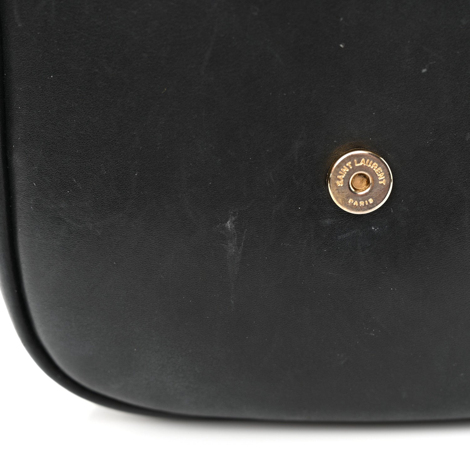 Saint Laurent Smooth Calfskin Classic Monogram Small Kaia Satchel Black 12 of 13