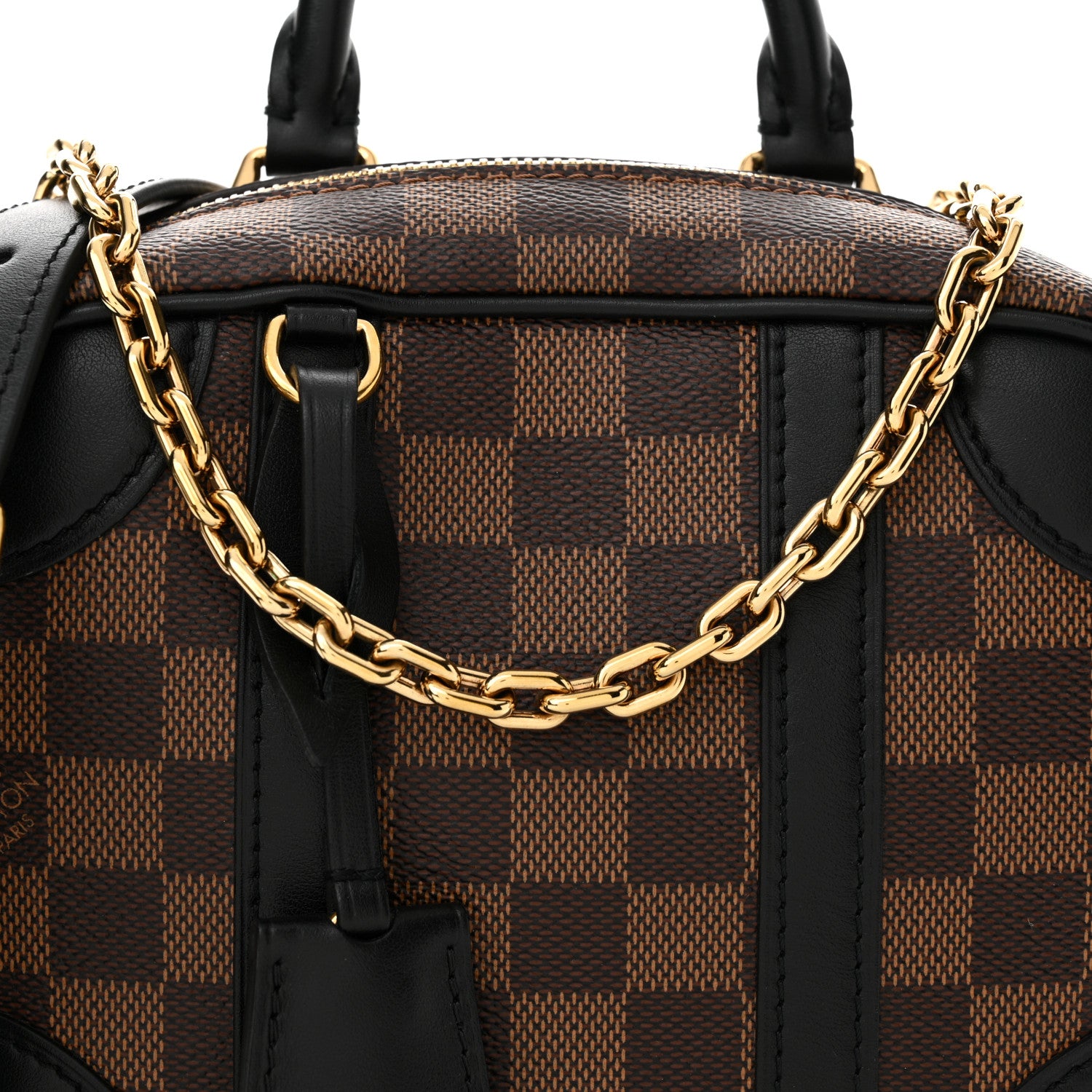 Louis Vuitton Damier Ebene Valisette Souple BB Black 7 of 9