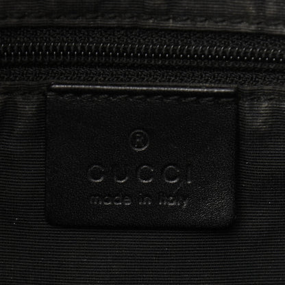 Gucci Denim Monogram Small Jackie O Hobo Black 5 of 12