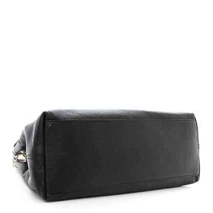 Gucci Pebbled Calfskin Medium Soho Chain Shoulder Bag Black 4 of 11