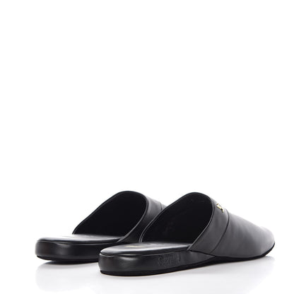 Louis Vuitton X SUPREME Lambskin Mens Hugh Slippers 7 Black 5 of 11