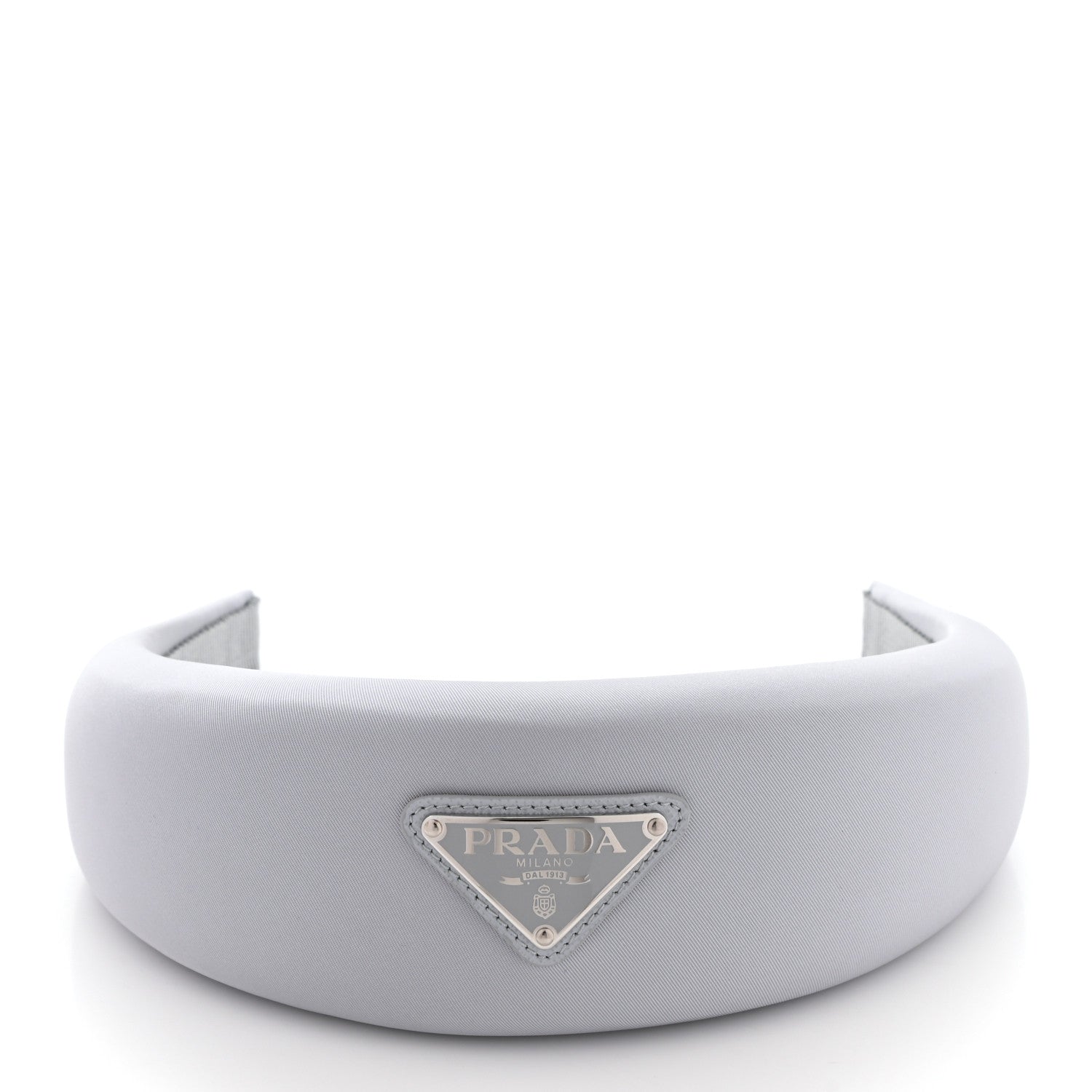 Prada Re-Nylon Triangle Logo Headband Fiordaliso 3 of 6