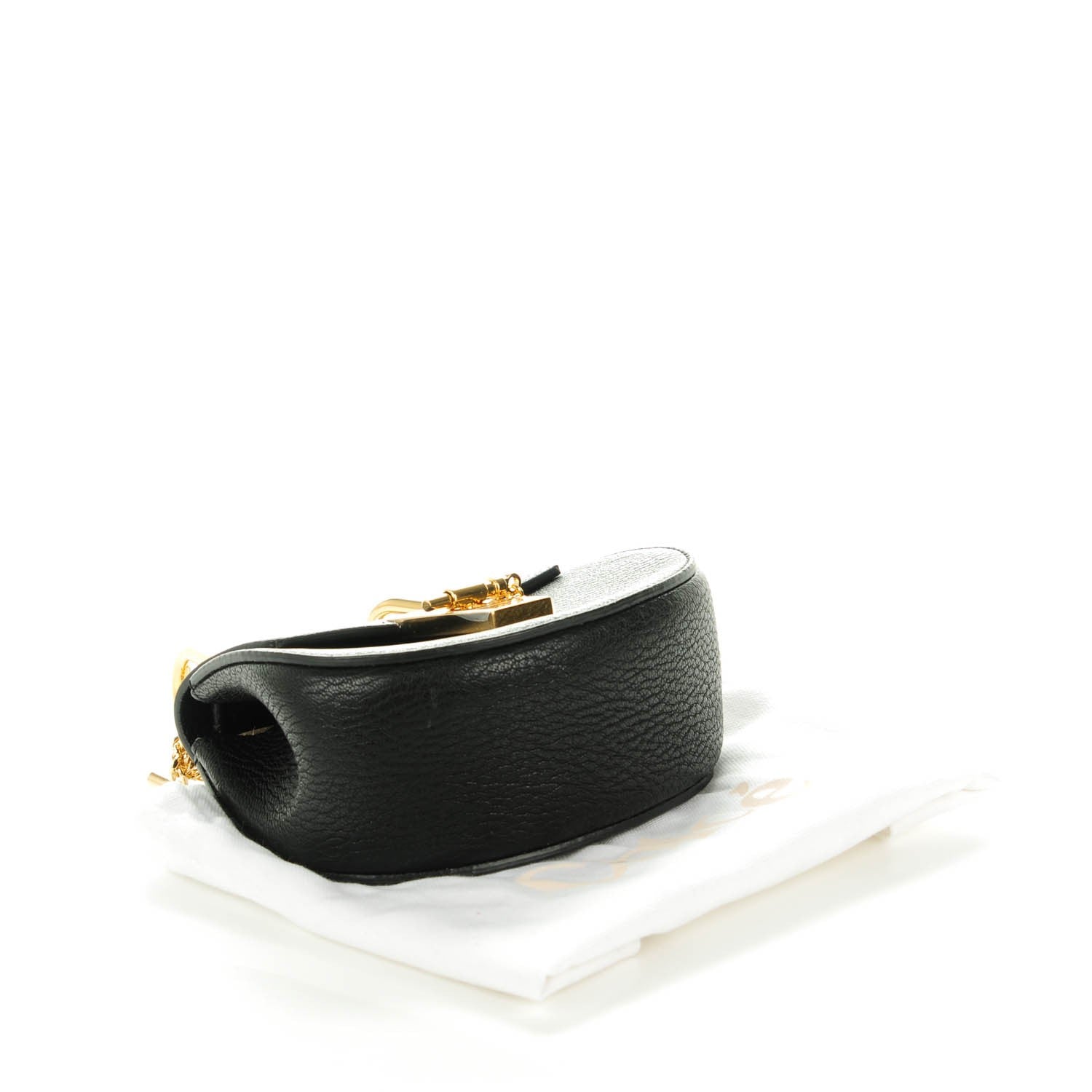 Chloe Grained Lambskin Nano Drew Shoulder Bag Black 4 of 6
