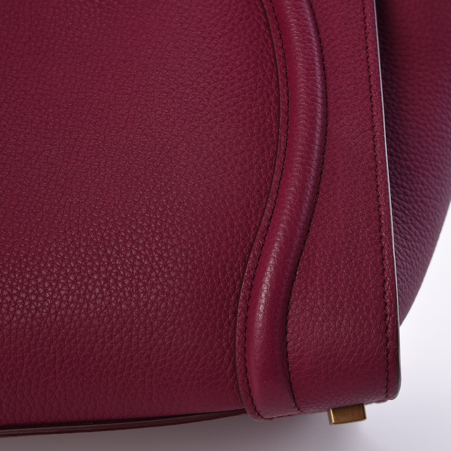 Celine Baby Drummed Calfskin Micro Luggage Plum 13 of 15