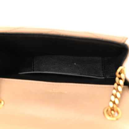 Saint Laurent Lambskin Matelasse Chevron Monogram Small Sulpice Bag Sable Beige 5 of 13