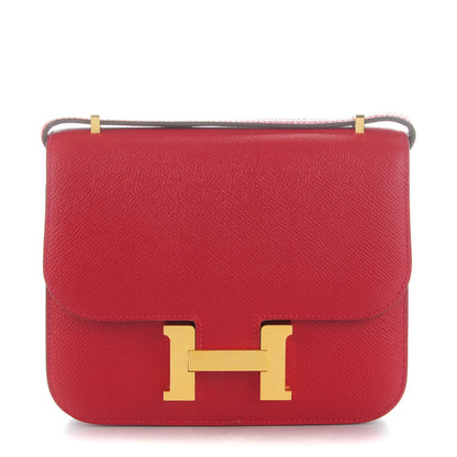 Hermes Epsom Constance 18 Rouge Casaque 1 of 9