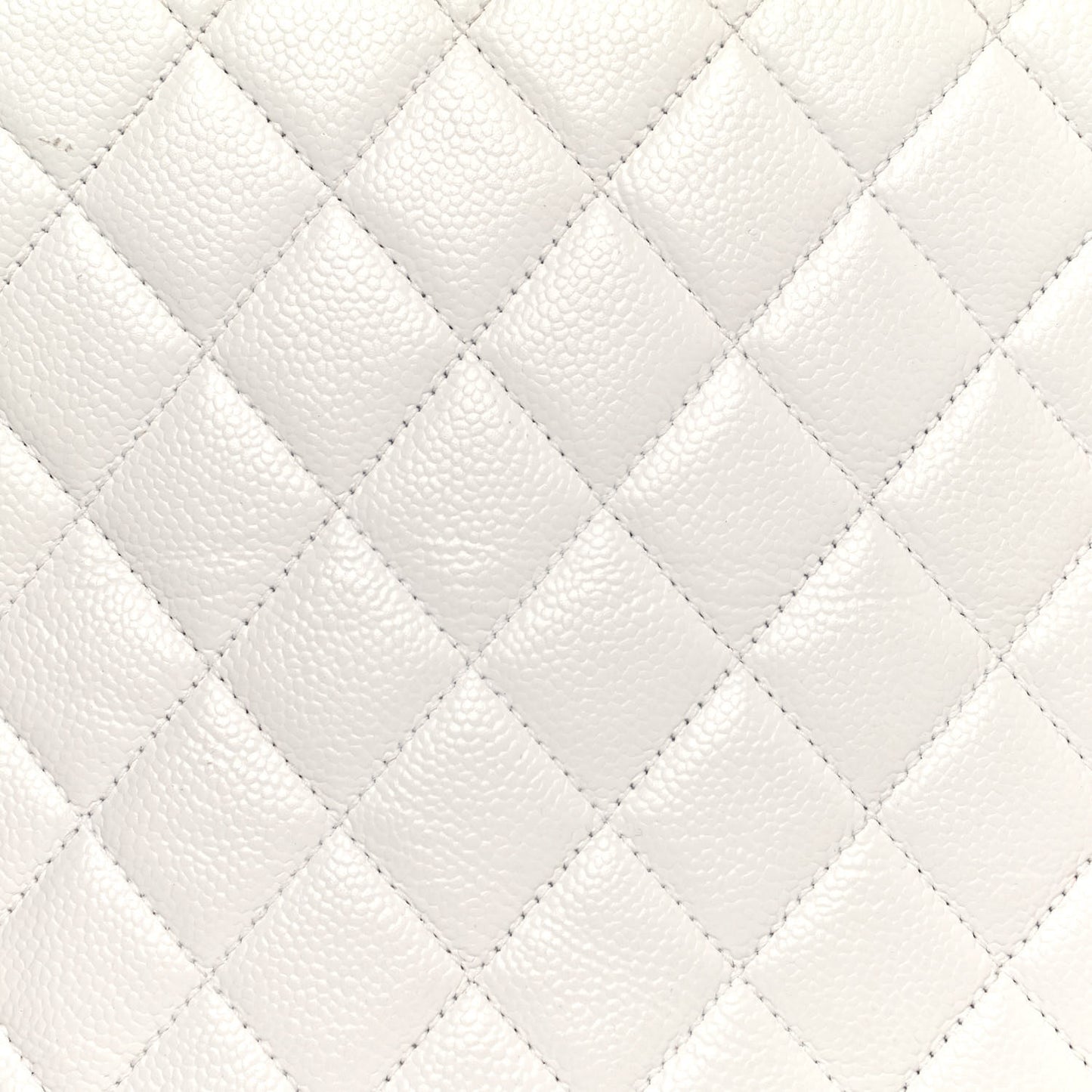 Caviar Quilted Shoulder Bag White