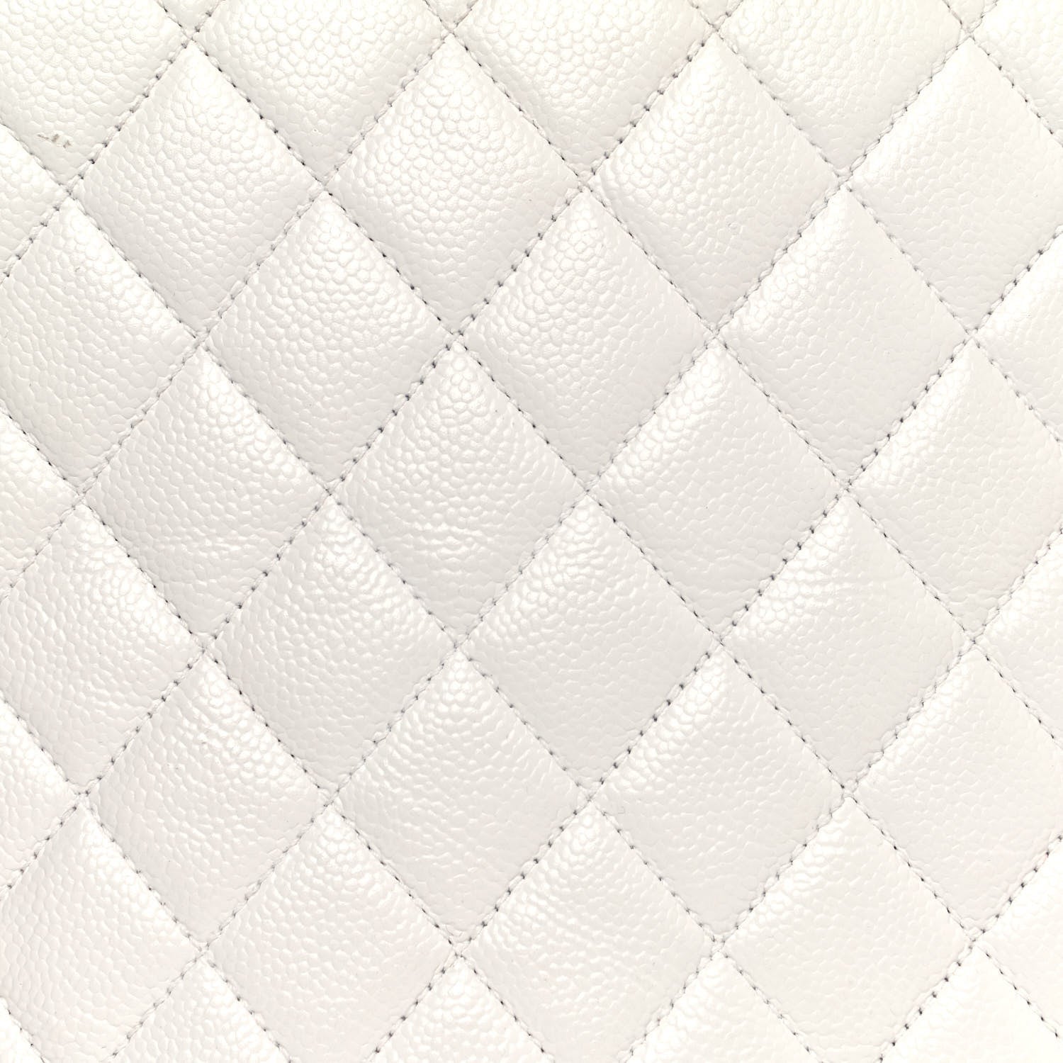 Chanel Caviar Quilted Shoulder Bag White 8 of 17