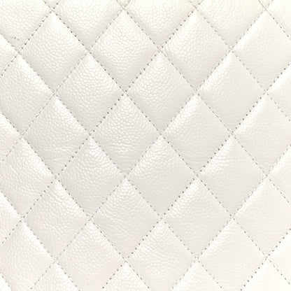 Chanel Caviar Quilted Shoulder Bag White 8 of 17