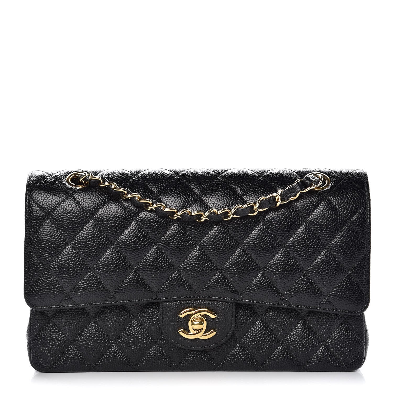 Chanel Caviar Quilted Medium Double Flap Black 1 of 7