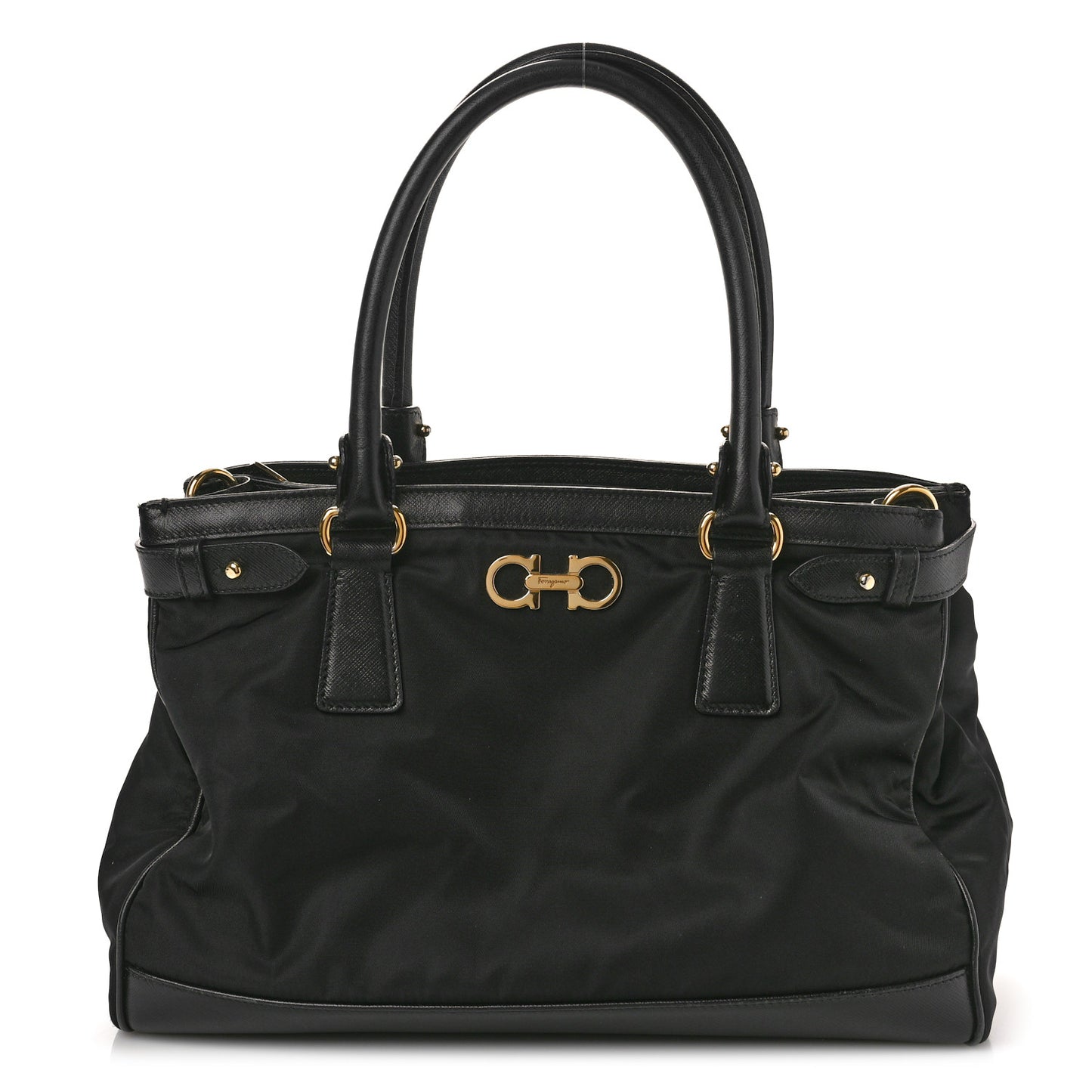 Nylon Batik Small Tote Black