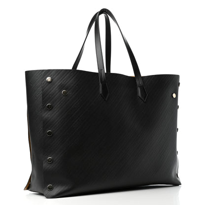Givenchy Calfskin Chain Embossed Large Bond Shopper Tote Black 3 of 9