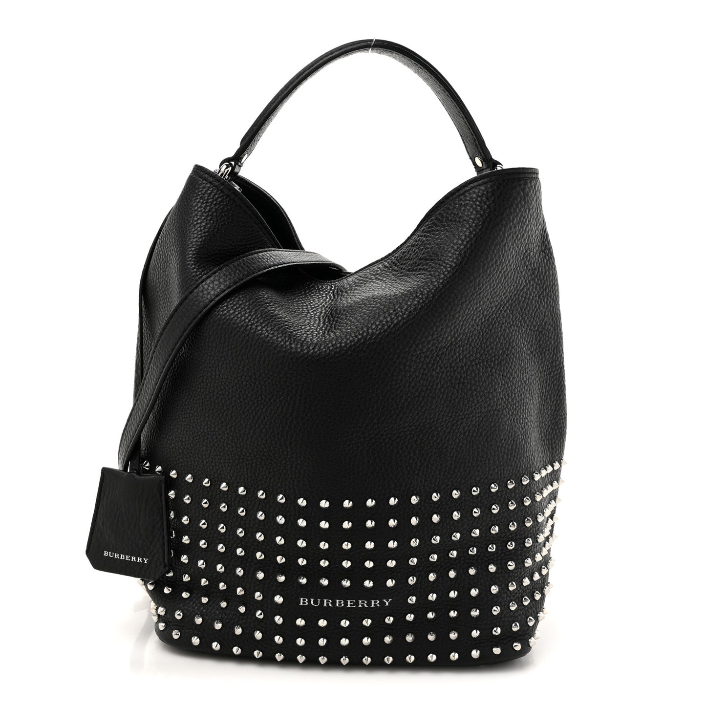 Calfskin Studded Medium Susanna Hobo Black