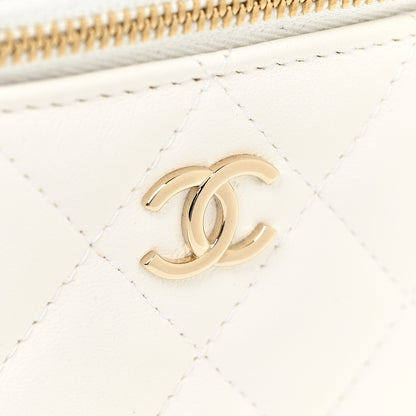 Chanel Lambskin Quilted My Chanel Lady Vanity Case With Chain White 11 of 13