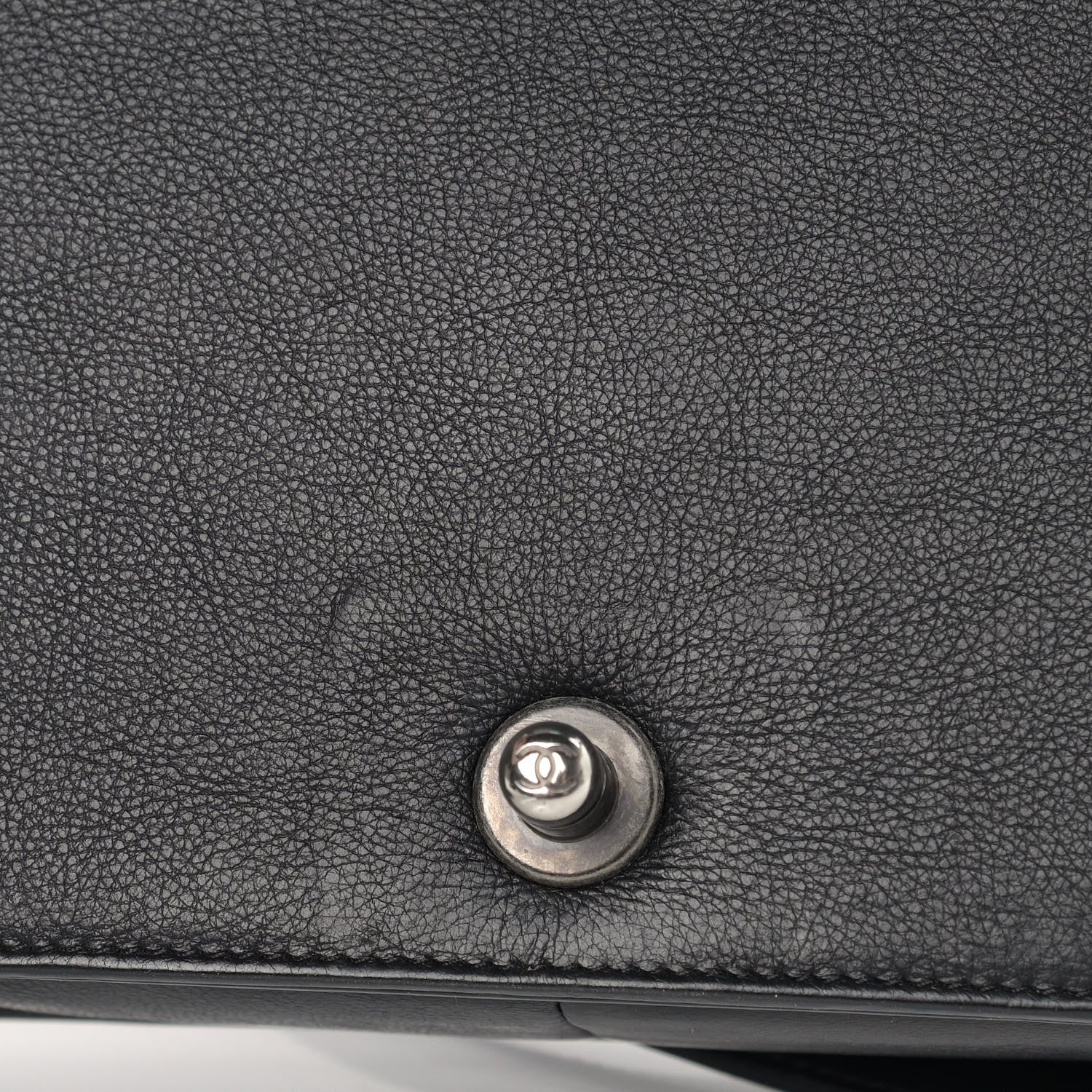 Chanel Calfskin Double Stitch Medium Boy Flap Black 12 of 12