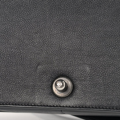 Chanel Calfskin Double Stitch Medium Boy Flap Black 12 of 12