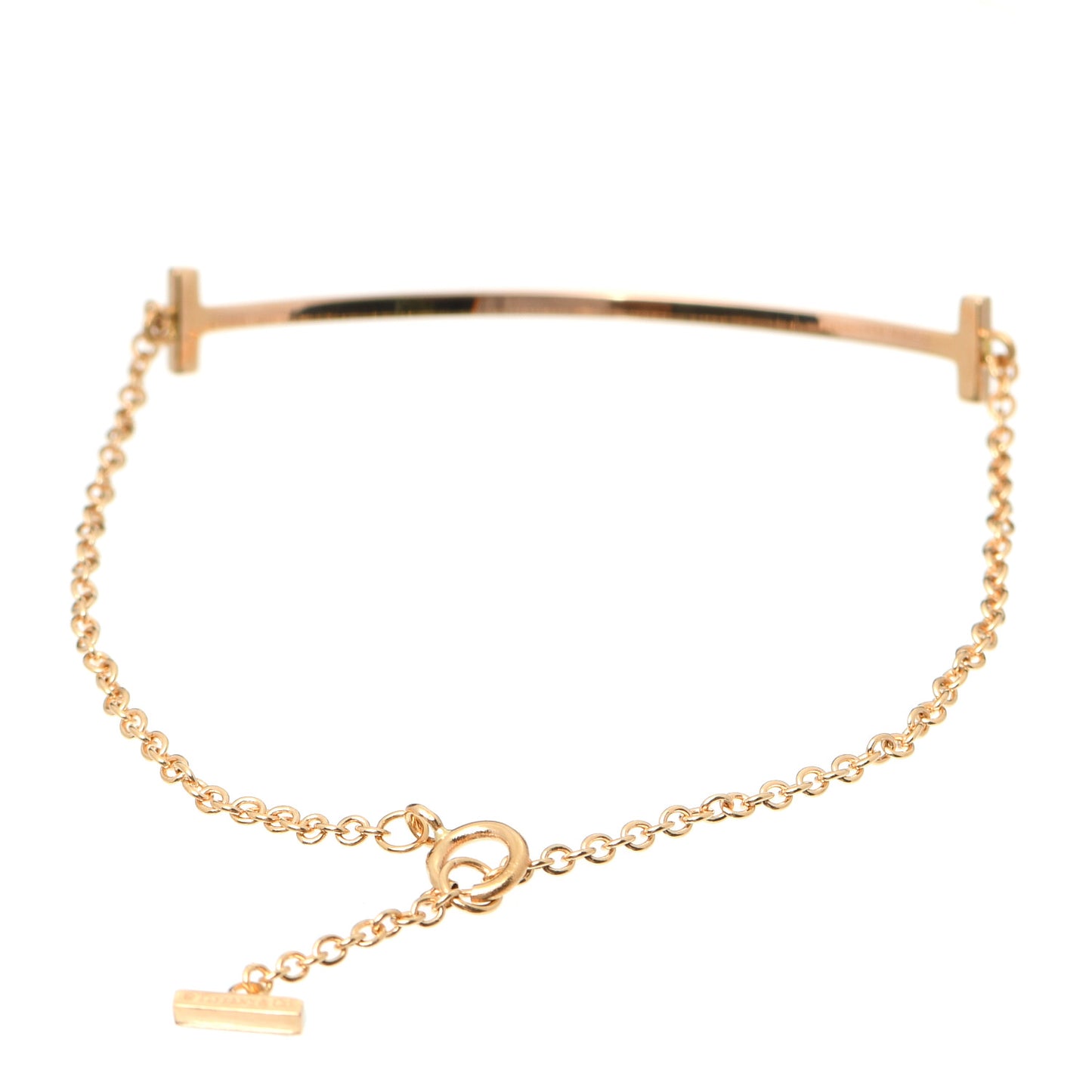 18K Rose Gold T Smile Bracelet