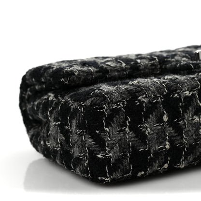Chanel Tweed Medium Double Flap Black Grey 7 of 8