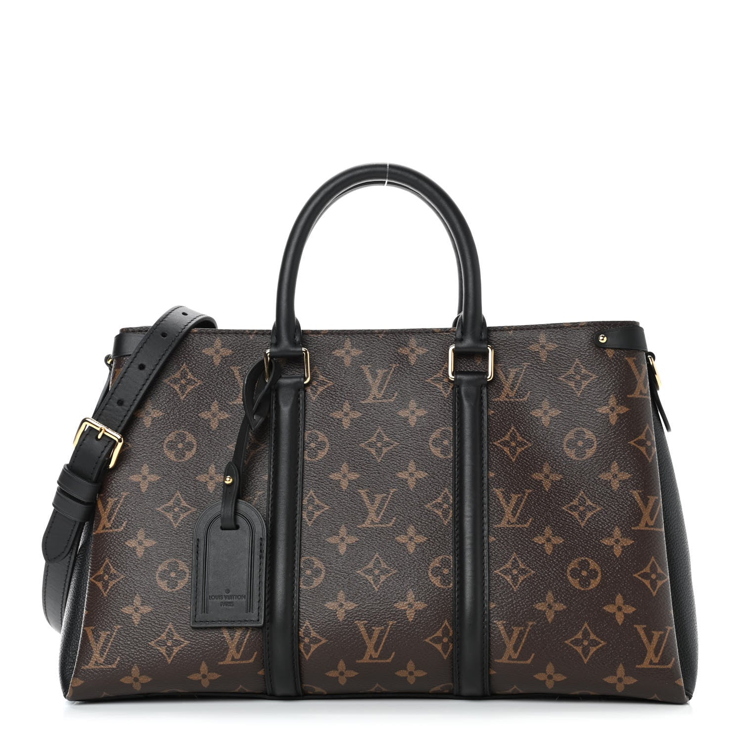 Louis Vuitton Monogram Soufflot MM Black 1 of 10