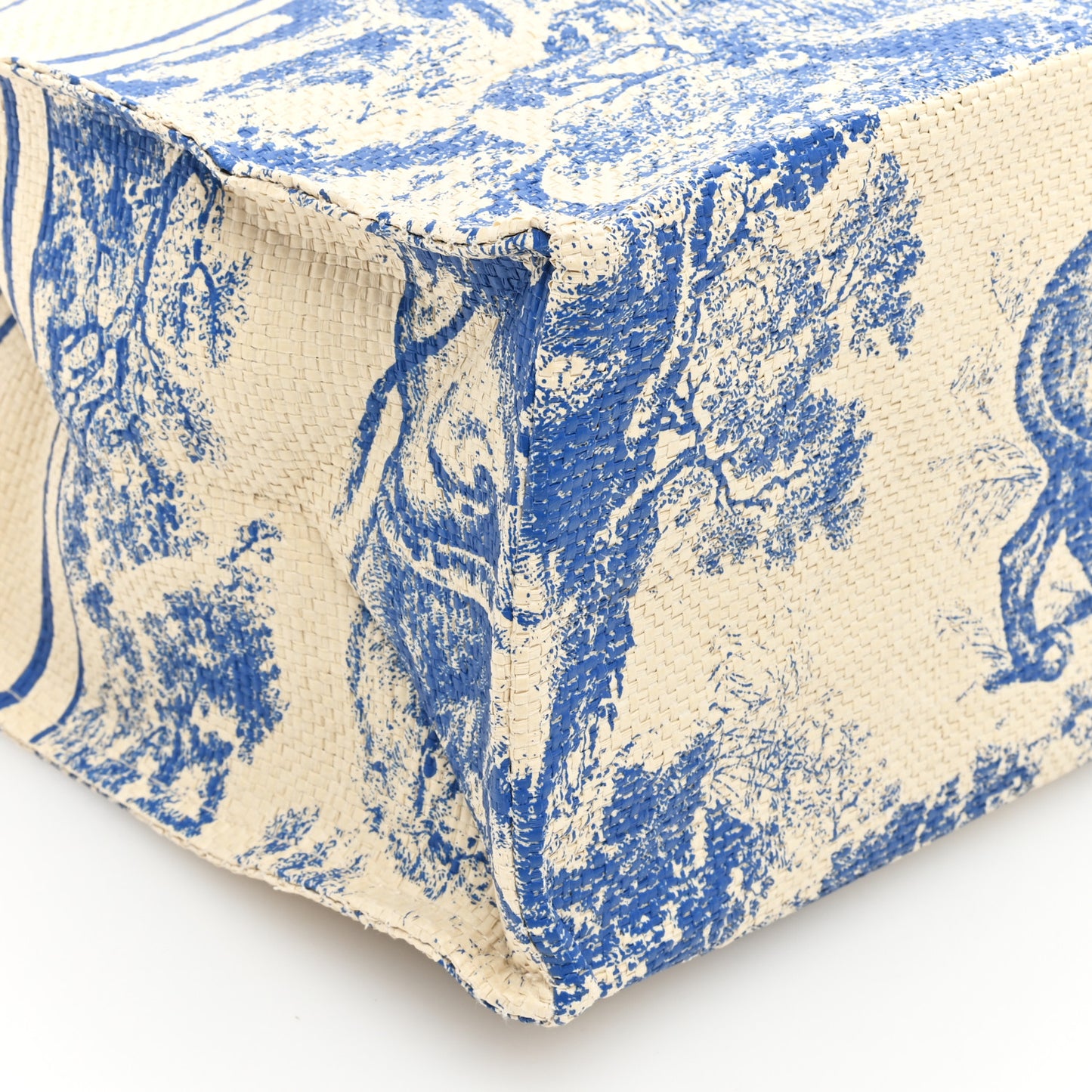 Straw Dioriviera Tote Blue