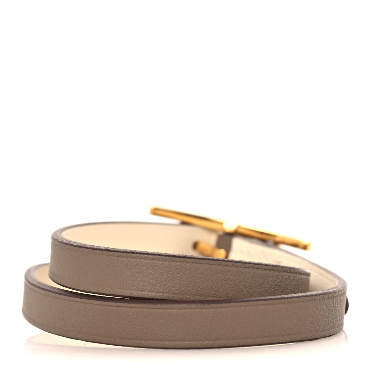 Hermes Swift Behapi Double Tour Bracelet T3 Etoupe Nata 3 of 5