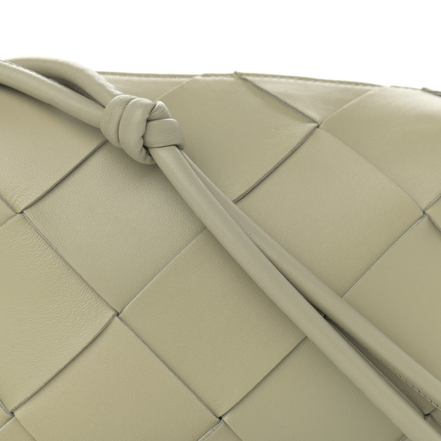 Bottega Veneta Lambskin Maxi Intreccio Small Cassette Camera Bag Travertine 7 of 10