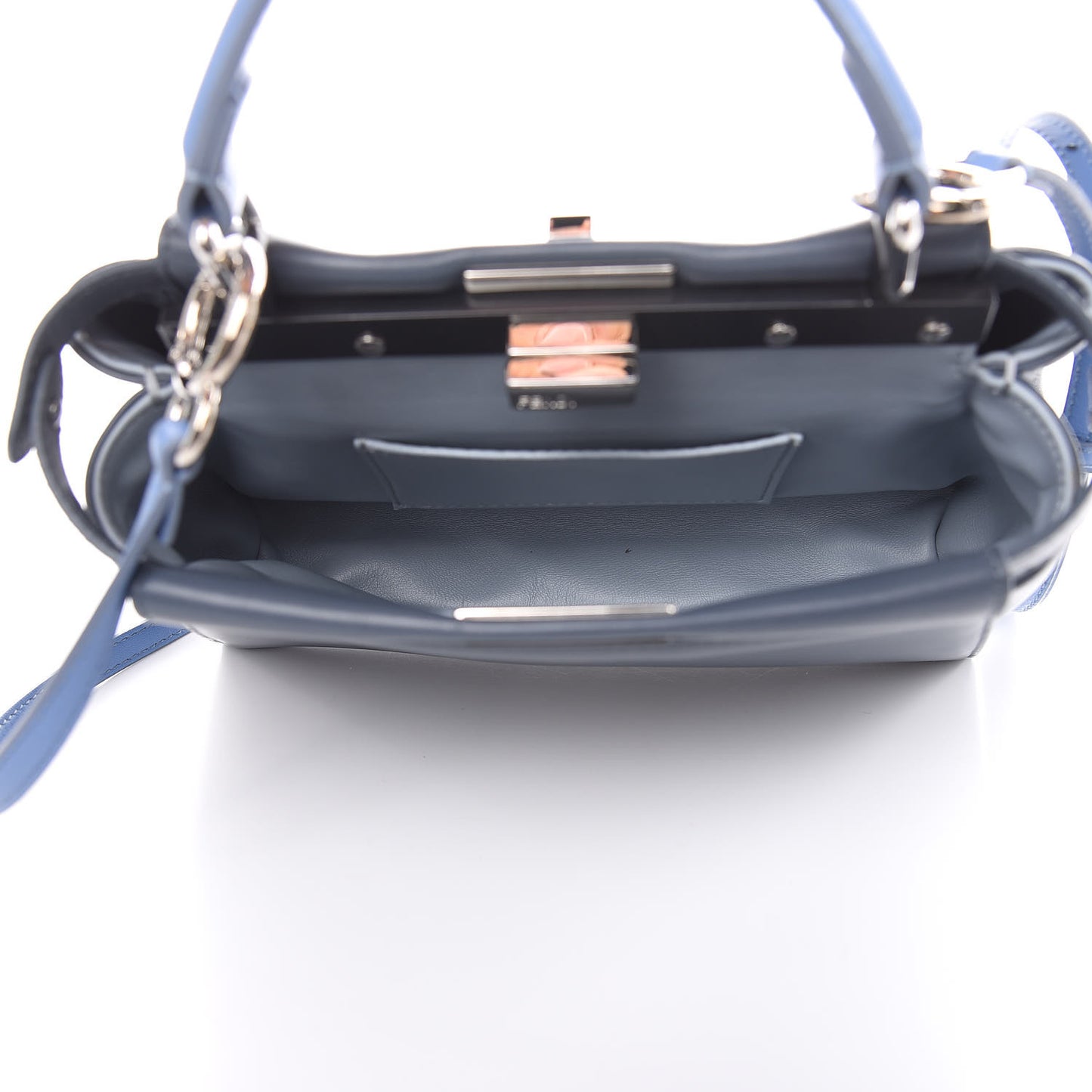 Nappa Colorblock Mini Peekaboo Iconic Satchel Tempesta Nebula Polvere