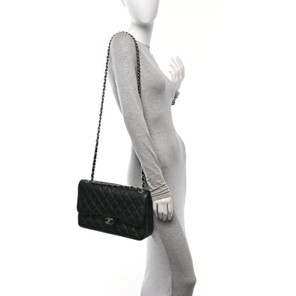 Chanel Caviar Quilted Jumbo Double Flap Black 2 of 10