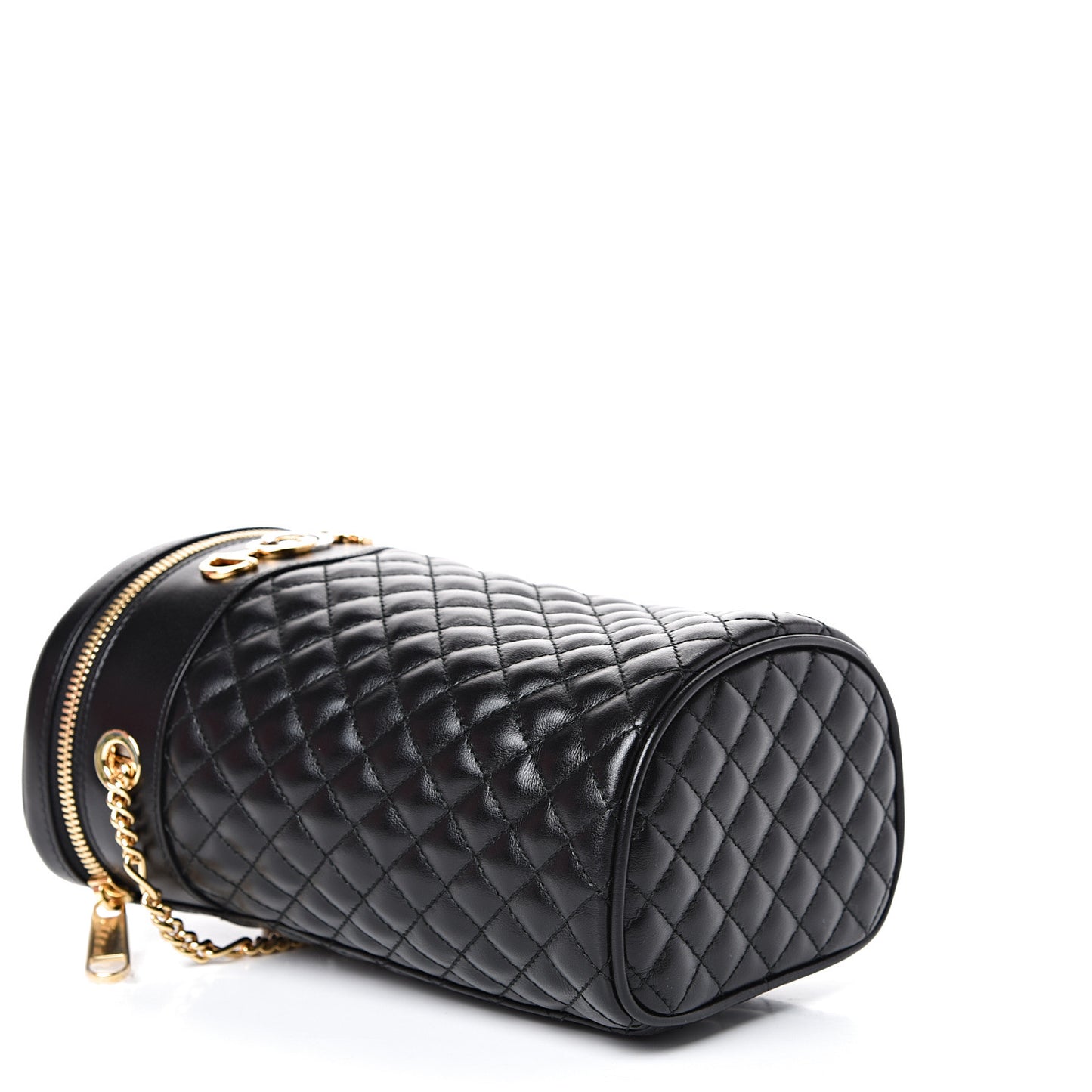 Calfskin Trapuntata Zumi Belt Bag Black