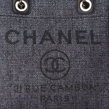 Chanel Lurex Straw Mini Deauville Tote Black 10 of 10