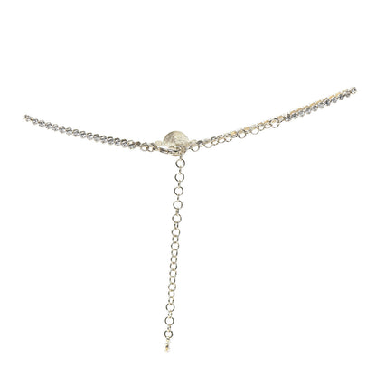 Chanel Crystal CC Chain Short Necklace Gold 3 of 4