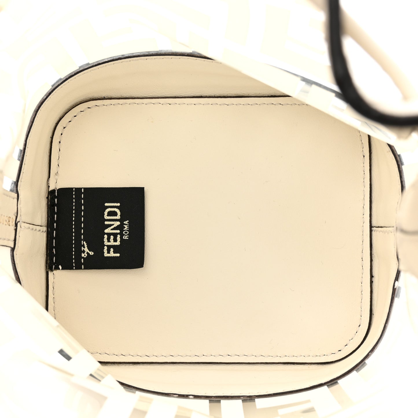 TPU FF Vitello Grace F is Fendi Mini Mon Tresor Bucket Bag White