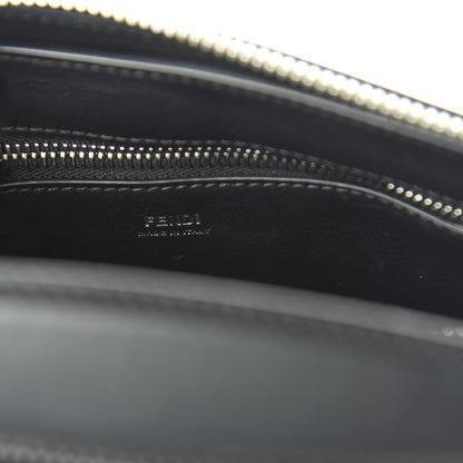 Fendi Vitello Baltico Dolce Nappa Lace Up Small Dotcom Click Chain Satchel Black 8 of 9