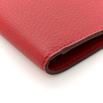 Burberry Marais Calfskin Rowe Continental Wallet Dark Carmine 10 of 10