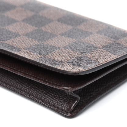 Louis Vuitton Damier Ebene Porte-Cartes Credit Yen Checkbook Wallet 13 of 15