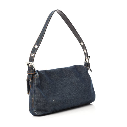 Fendi Denim Baguette Blue 3 of 12