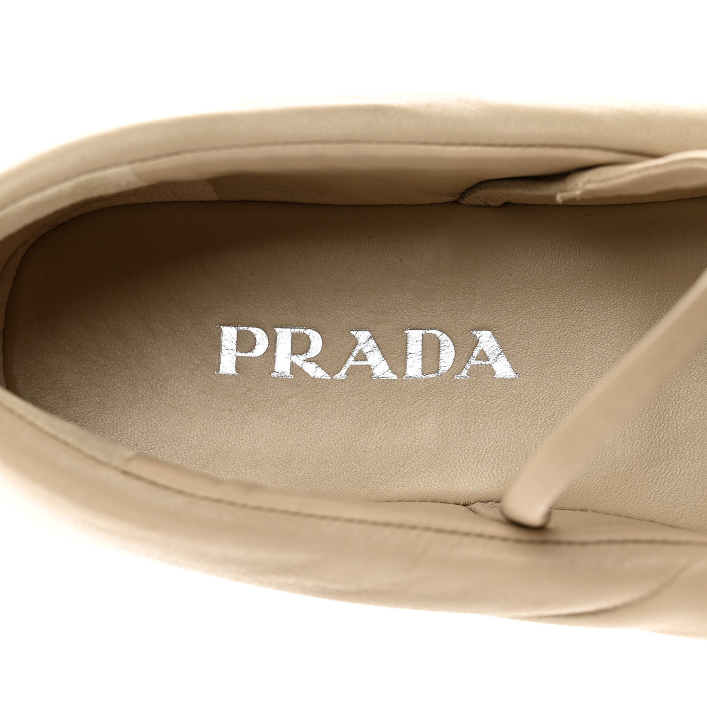 Nappa Soft Padded Triangle Ballet Flats 38 Deserto