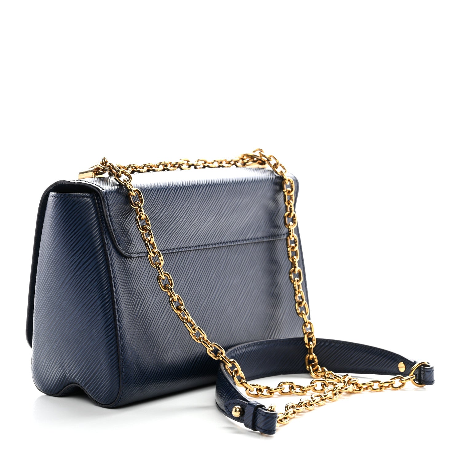 Louis Vuitton Epi Twist Shoulder Bag MM Indigo 3 of 11
