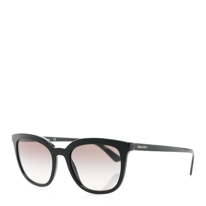 Prada Acetate Pillow Cat Eye Sunglasses SPR 03X Black 1 of 8