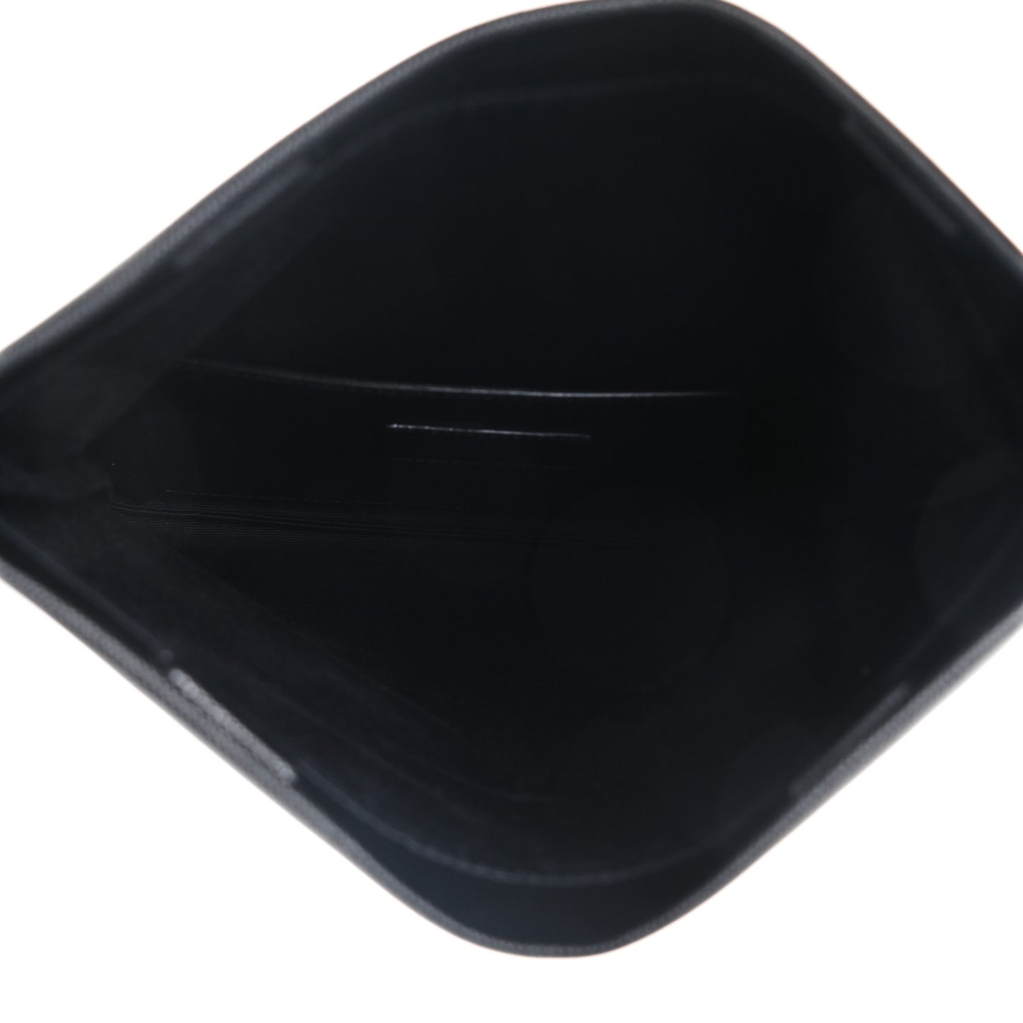 Grain De Poudre West Hollywood Monogram Fold Over Clutch Black