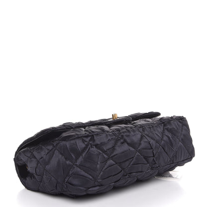 Chanel Satin Quilted Pleated Flap Grey 5 of 8