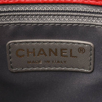 Chanel Caviar Quilted Grand Shopping Tote GST Red 7 of 10