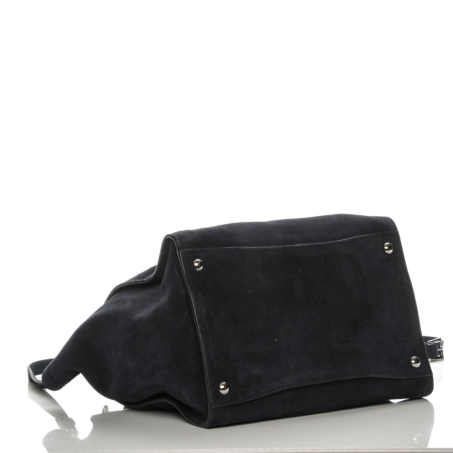 Prada Suede Scamosciato Twin Pocket Tote Blue 4 of 9