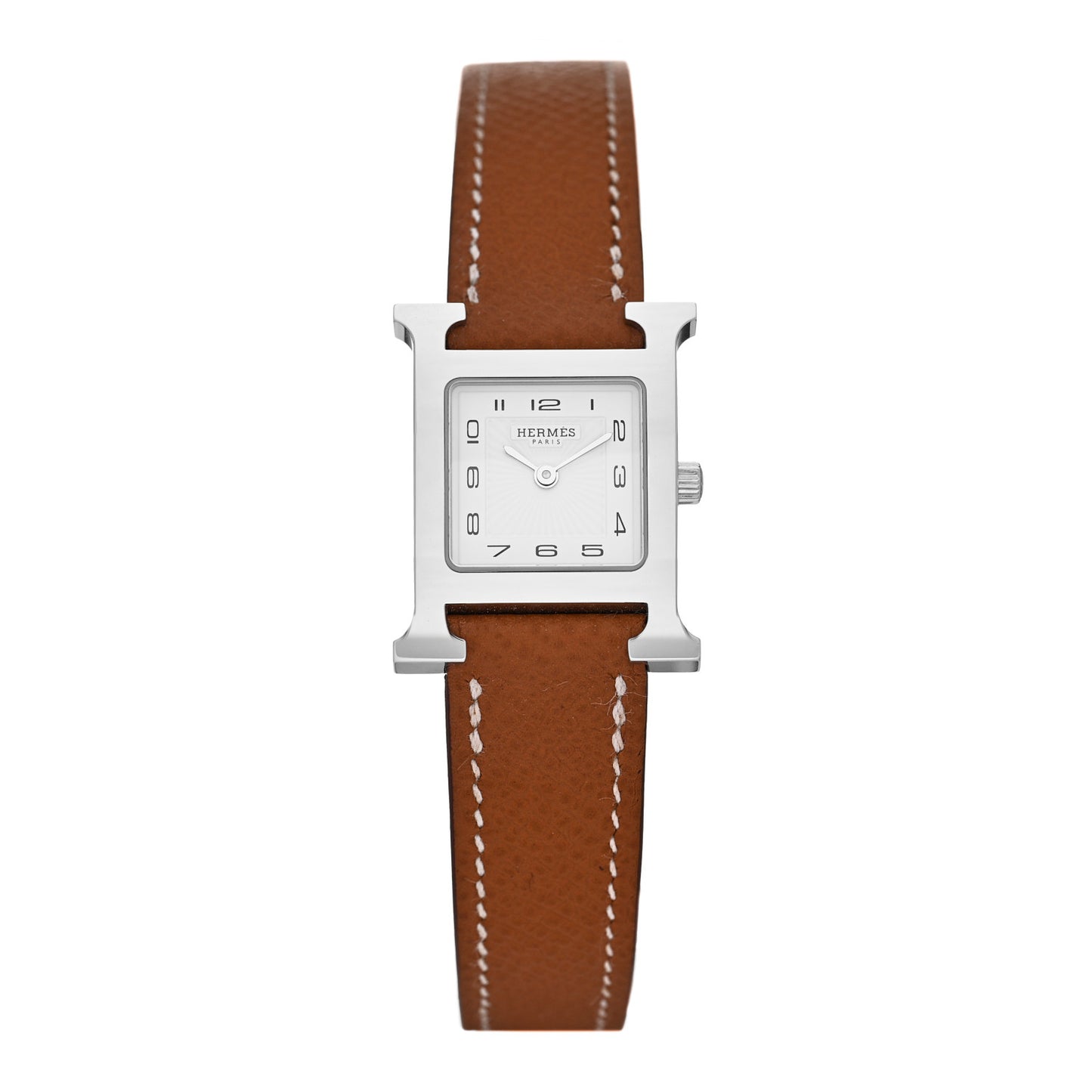 Stainless Steel Epsom 21mm Heure H Hour Quartz Watch Gold