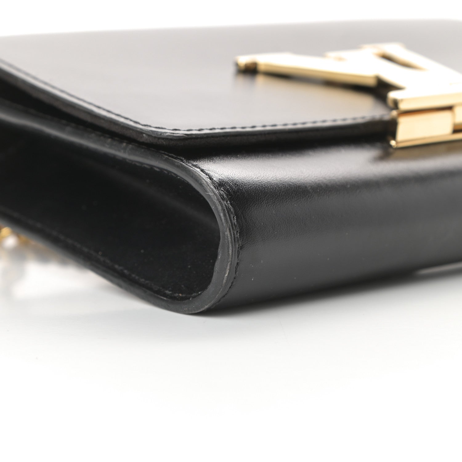 Louis Vuitton Calfskin Chain Louise MM Black 8 of 15