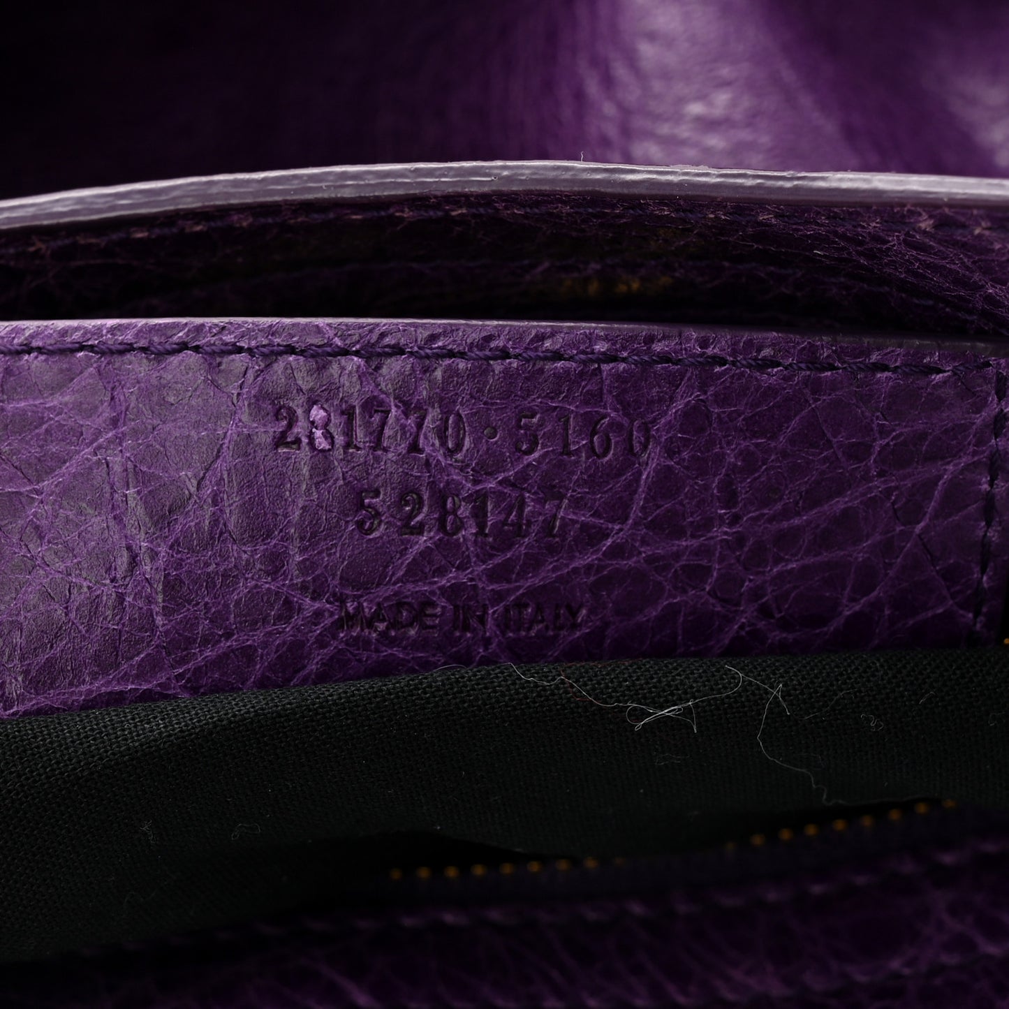 Agneau Giant 12 Gold Hardware City Dark Violet