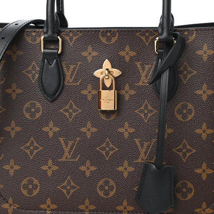 Louis Vuitton Monogram Flower Tote Black 10 of 11