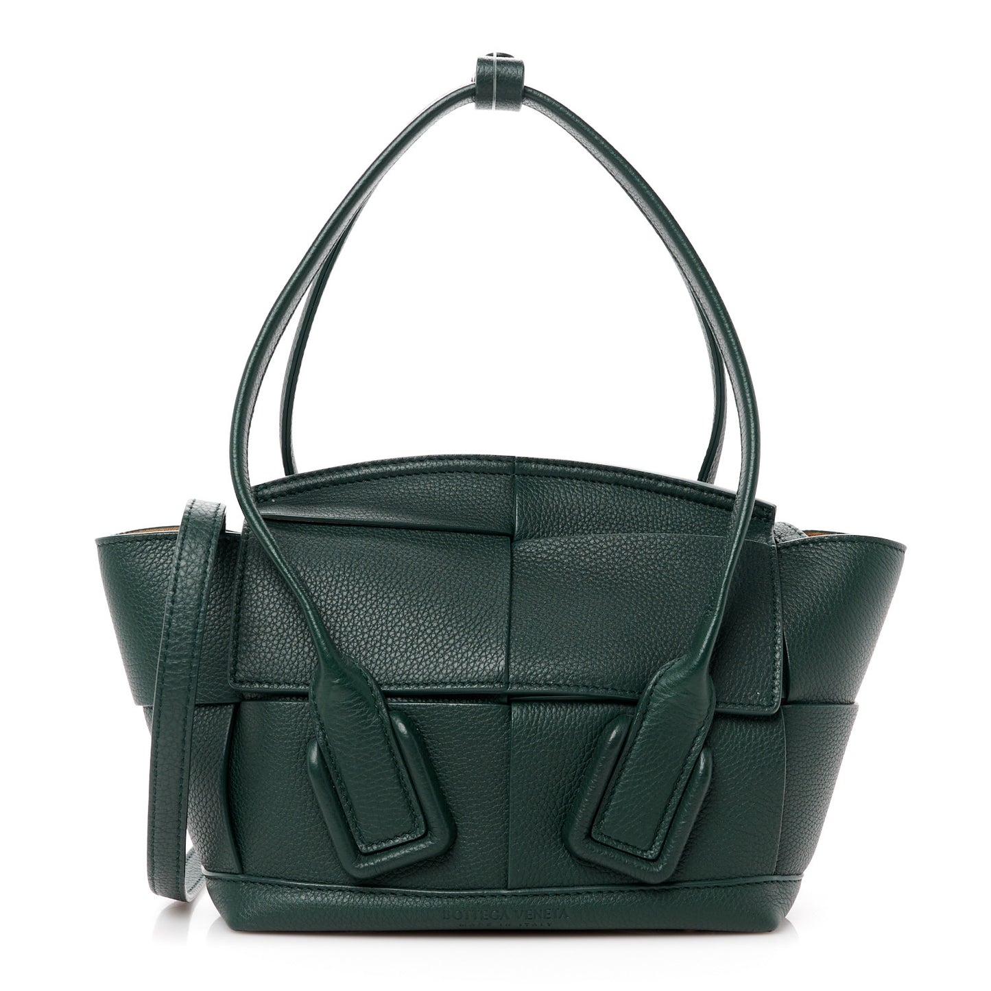 Grained Calfskin Maxi Intrecciato Mini Arco 33 Raintree
