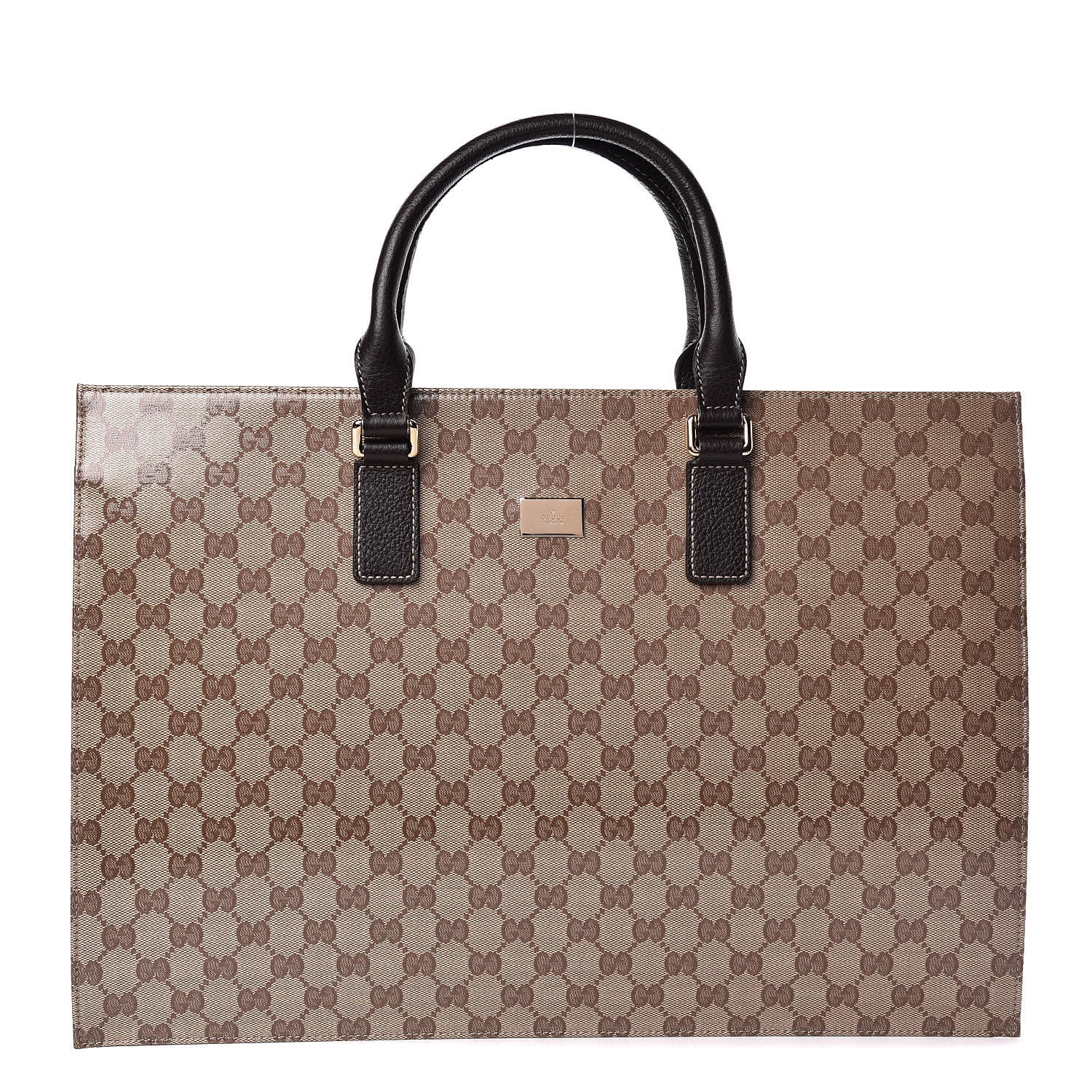 Gucci Crystal Monogram Large Tote Brown 1 of 10