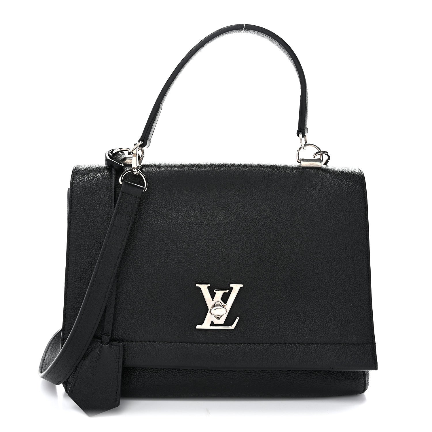 Louis Vuitton Soft Calfskin Lockme II Top Handle Black 1 of 11